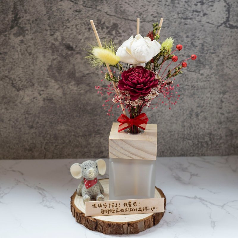 [Mother's Day] Preserved Flower Expansion Bottle Gift Box - Early Summer Beauty/Customized Gift/Purely Handmade - Dining Tables & Desks - Plants & Flowers Multicolor
