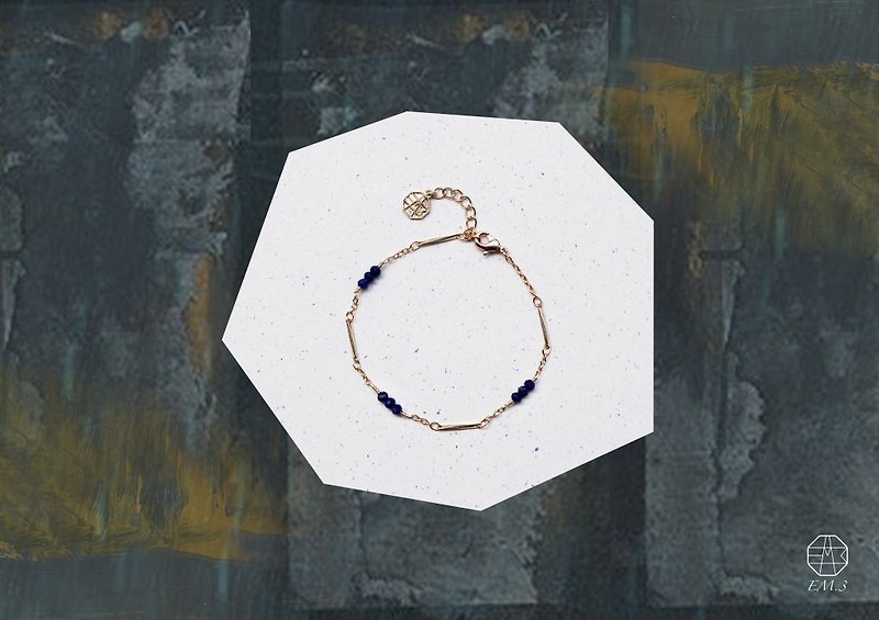 September Birthstone-Lapis lazuli Lapis Lazuli Caviar Series 22K Bracelet - Bracelets - Gemstone Blue