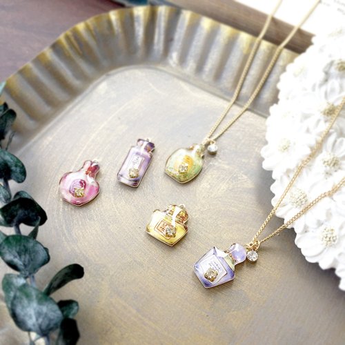 Perfume bottle necklace 香水瓶のネックレス - ショップ Little