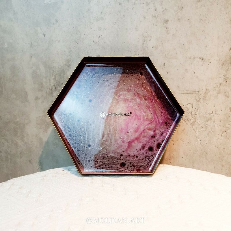 Handmade Resin Tray - Star 2 - Storage - Other Metals 