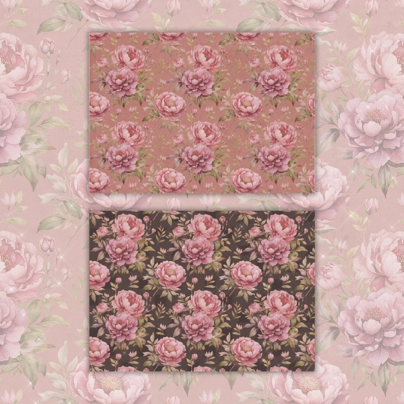 A4. Cozy Autumn. Cozy Flower - 卡片/明信片 - 紙 咖啡色
