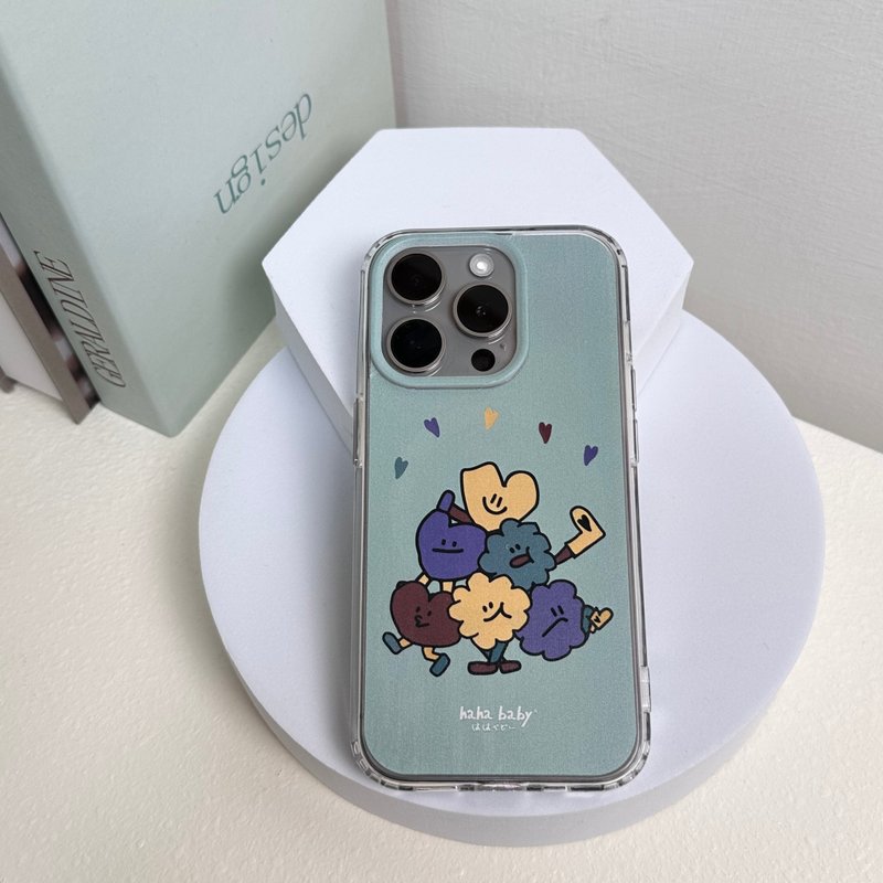 【hahababy】Customized MagSafe mobile phone case【iphone model】comes with glass sticker - Phone Cases - Other Materials Multicolor