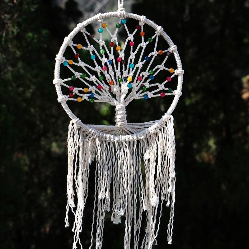 TREE OF LIFE 生命之樹丨Macrame 禮物 藝術 手作 捕夢網 掛飾 - 壁貼/牆壁裝飾 - 棉．麻 