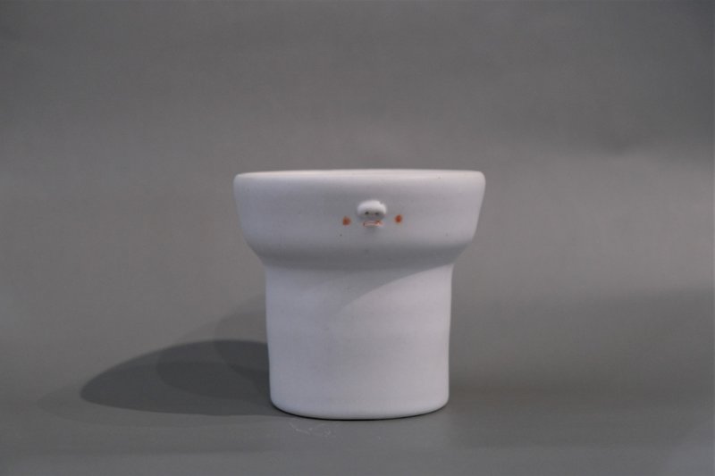 蘇三 YUME 016 - 盆器  陶瓷盆栽 - 植栽/盆栽 - 陶 白色