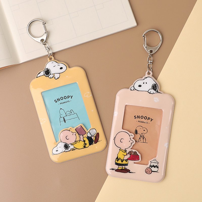 Peanuts Snoopy Modeling Ticket Card Holder-Snoopy Ticket Holder Card Set ID Card Set Identification Card Set - ที่ใส่บัตรคล้องคอ - วัสดุอื่นๆ หลากหลายสี