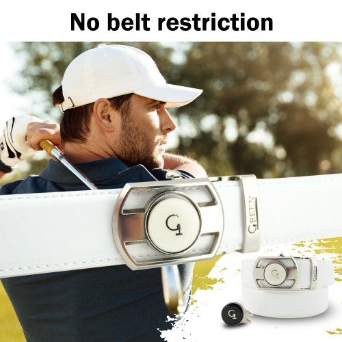 BELT FACTORY ゴルフ　マーカー付き　ベルト 稀少 BELT FACTORY ゴルフマーカー付き ベルト スワロフスキー