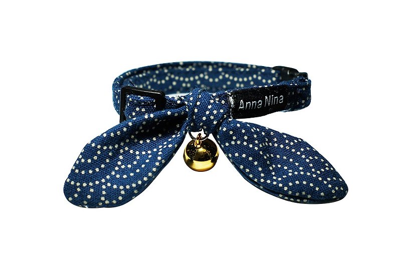 [AnnaNina] Pet Dog Collar Clear Wave Kelly Towel S~L - Collars & Leashes - Cotton & Hemp 