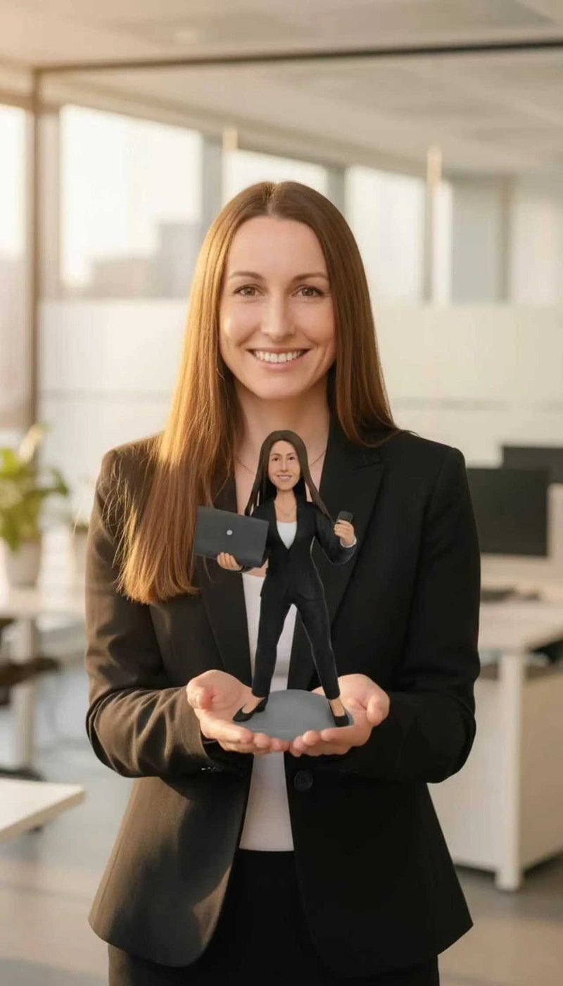 客製化人物公仔 人偶 3D人像畫 似顏繪 肖像 定製 生日 紀念 17 - 公仔/玩偶 - 黏土 多色