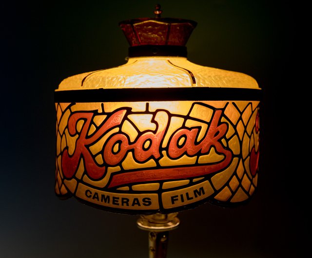 60年代　KODAK コダック　ステンドグラス　アドバタイジング　ランプ　店舗用 60年代 KODAK コダック ステンドグラス アドバタイジング ランプ