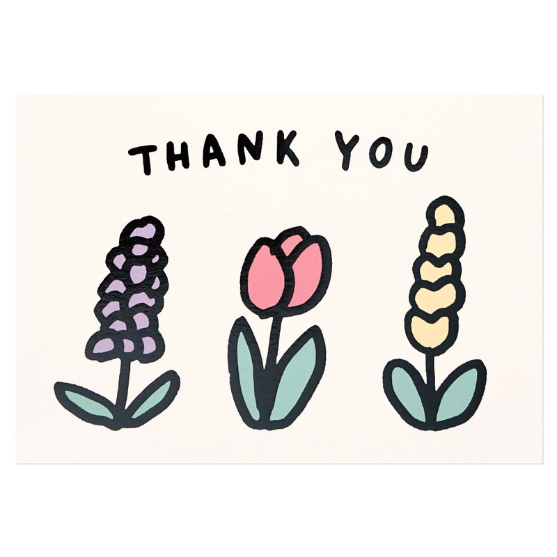 thank you card flowers - Cards & Postcards - Paper 