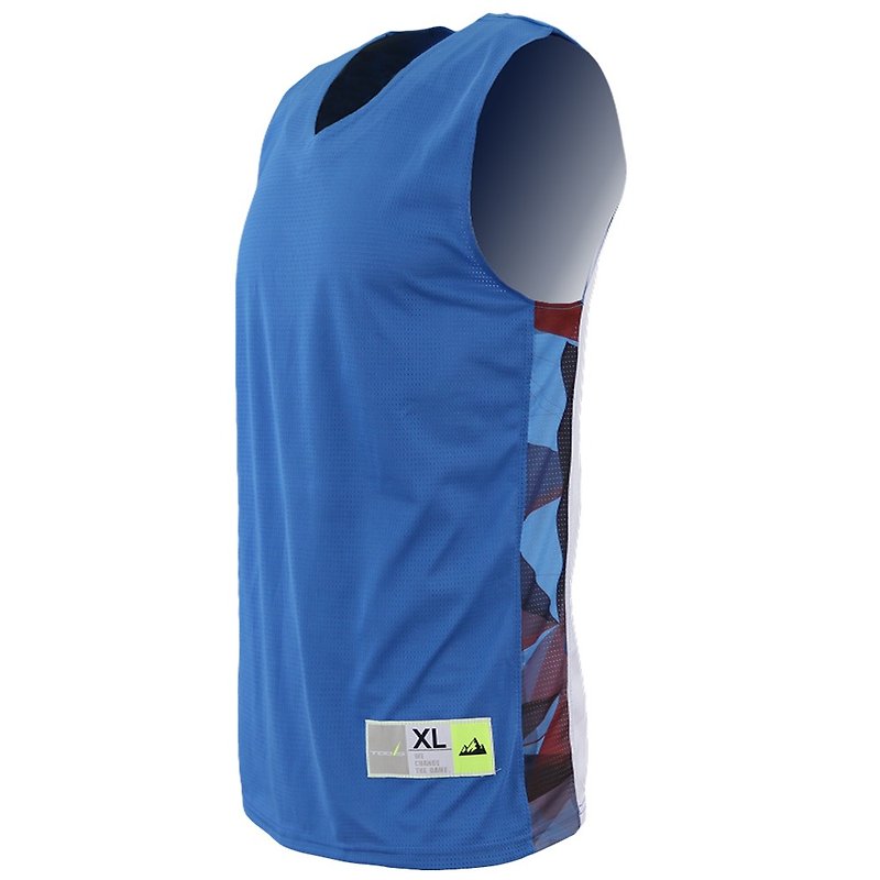 Tools fearless side heat sublimation basketball uniform #blue# basketball shirt - Men's Sportswear Tops - Polyester Blue