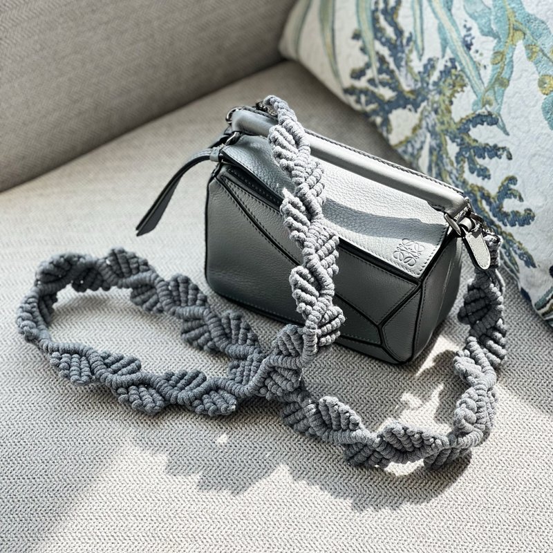 Macrame Strap - Lanyards & Straps - Cotton & Hemp Gray