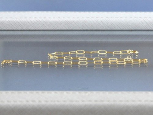 rectangle rollデザインチェーン ブレスレット14kgf 選べる