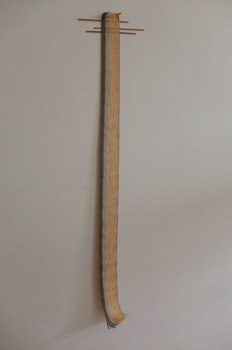 鐵鏽染手織茶席巾 - 擺飾/家飾品 - 亞麻 咖啡色
