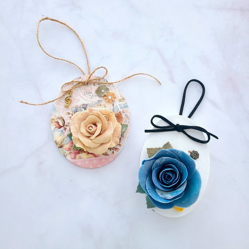 [Handmade DIY] Korean style romantic rose spreading Stone flower pinching course - please send a private message to make an appointment before placing an order - เทียน/เทียนหอม - วัสดุอื่นๆ 