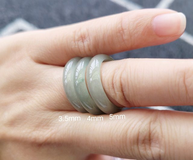 秦翠]天然翡翠氷型モシシャアイ下指ブレスレット12号リング - ショップ