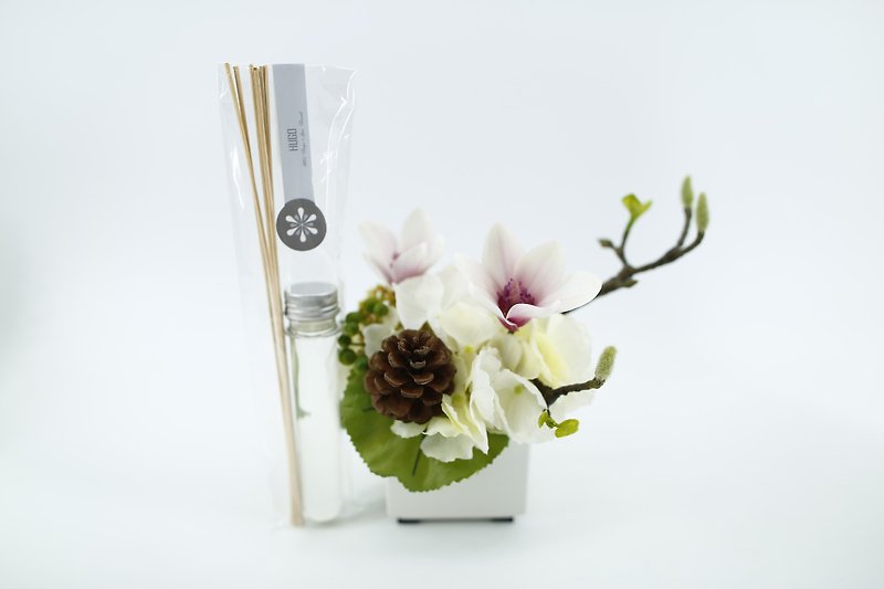 Copy Artificial Floral - white basin powder Xin Yi fragrance pieces - ตกแต่งต้นไม้ - วัสดุอื่นๆ สึชมพู