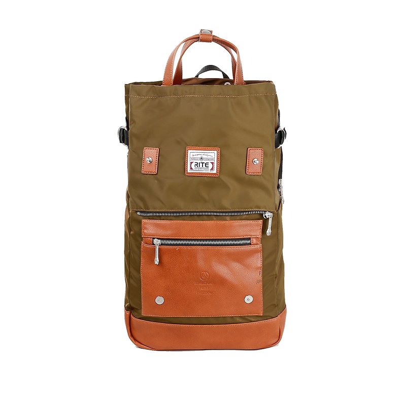 2016 Evolution version RITE twin package ║ flight bag x vintage bag (L) - Nylon Brown ║ - Messenger Bags & Sling Bags - Polyester Brown