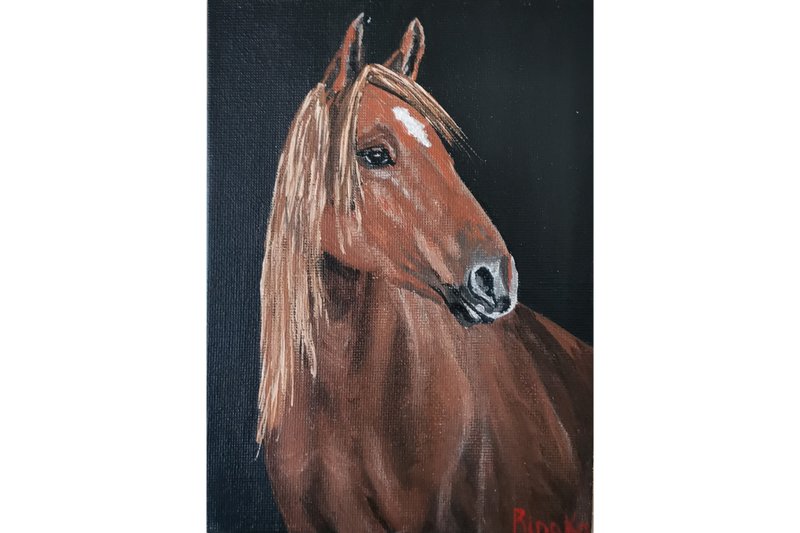 阿哈特克馬肖像原畫藝術作品 RinaArtSK - 壁貼/牆壁裝飾 - 其他材質 咖啡色