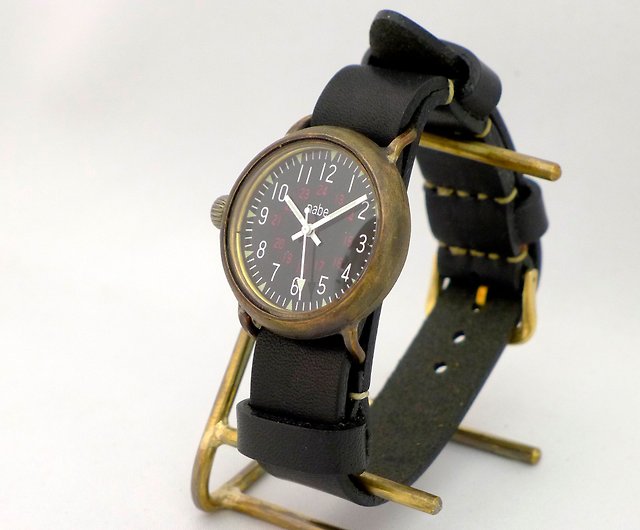 手作り時計 Aromr Mb Ml Men S Brass Natoベルト 370 Bknato ショップ 手作り時計 渡辺工房 腕時計 ユニセックス Pinkoi
