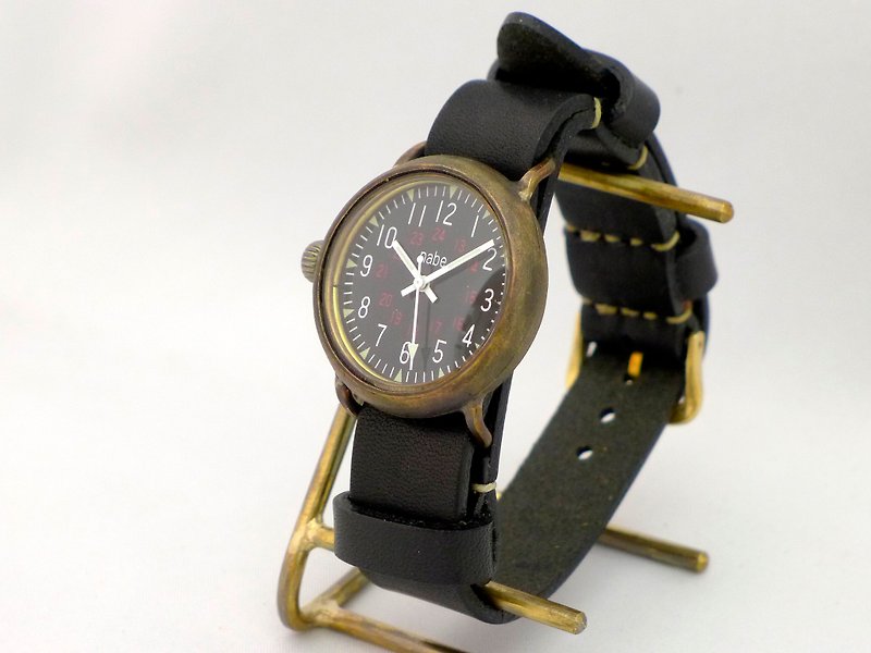Handmade watch Aromr-MB-ML Men's Brass NATO belt (370 BK NATO) - Men's & Unisex Watches - Copper & Brass Gold