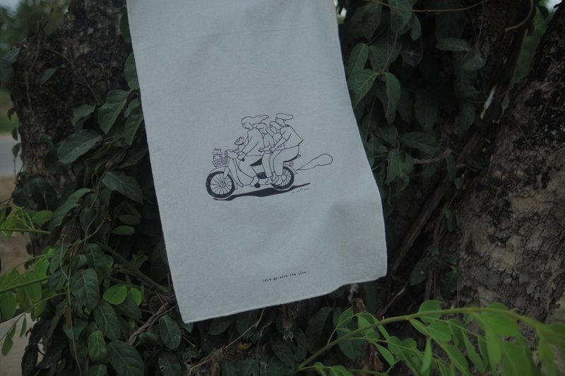 Cotton Poster | go with the slow - 日曆/月曆/年曆 - 棉．麻 白色