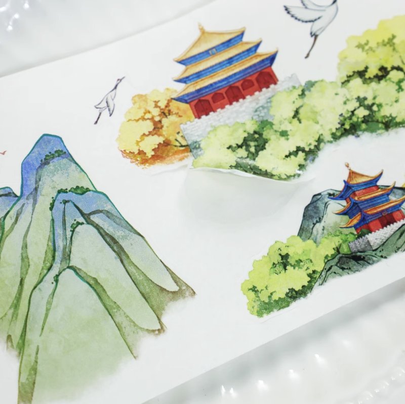 春韻京閣 和紙膠帶 特油模切 / 2米卷 - 紙膠帶/和紙/PET - 紙 多色