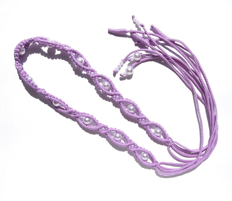 Macrame pattern Belt Little Princess, Macrame belt tutorial, Kid's macrame - 手工藝教學/工具書 - 其他材質 