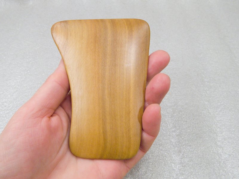Gua Sha Massage Wooden Tool, Small Scraper, Wooden Massage for Face - 臉部按摩 - 木頭 咖啡色