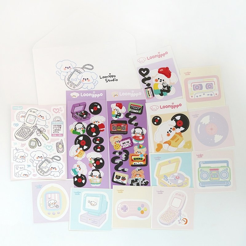 Retro sticker package - 貼紙 - 紙 