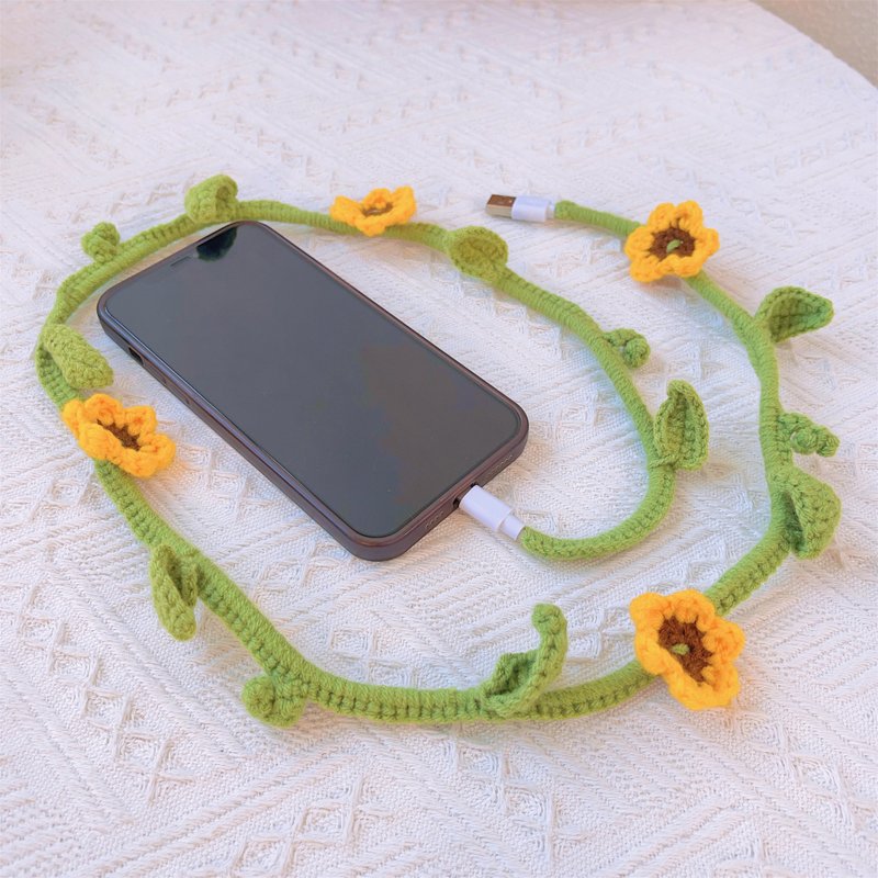 手持快速充電USB iPhone電纜 充電速度快 - 公仔/玩偶 - 繡線 