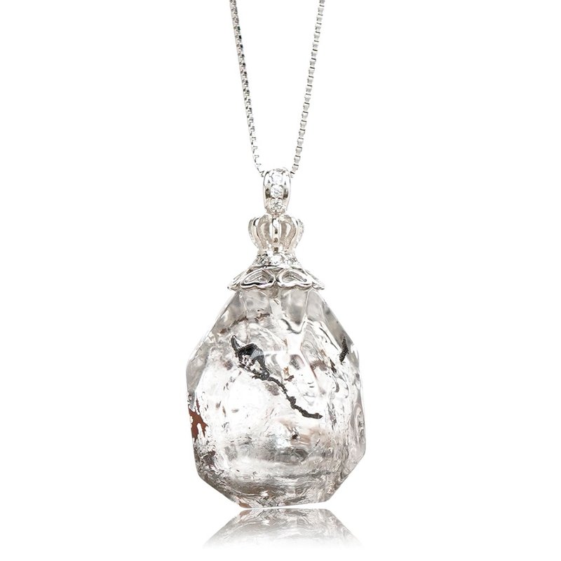 Herkimer Diamond Unshape Pendant - Necklaces - Semi-Precious Stones Multicolor