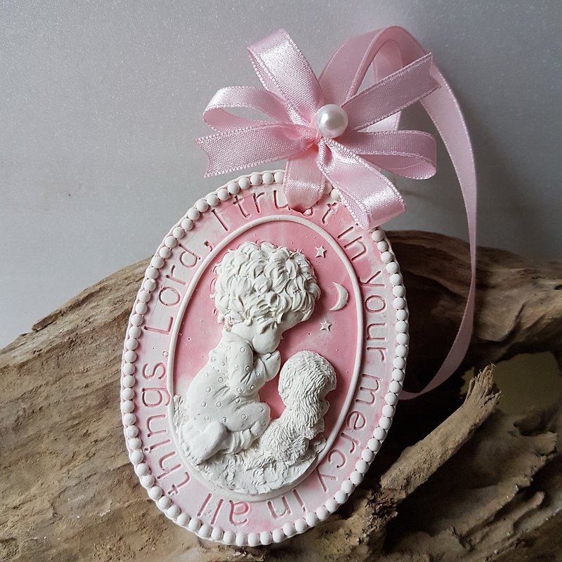 Aroma Stone wall plaque  Prayer - Trust - Fragrances - Other Materials Pink
