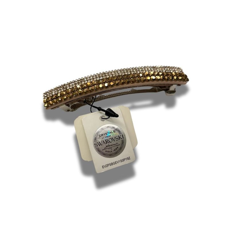 COMPLEX BIZ 彈簧夾系列 淡黃水晶 - 髮夾/髮圈 - 水晶 多色