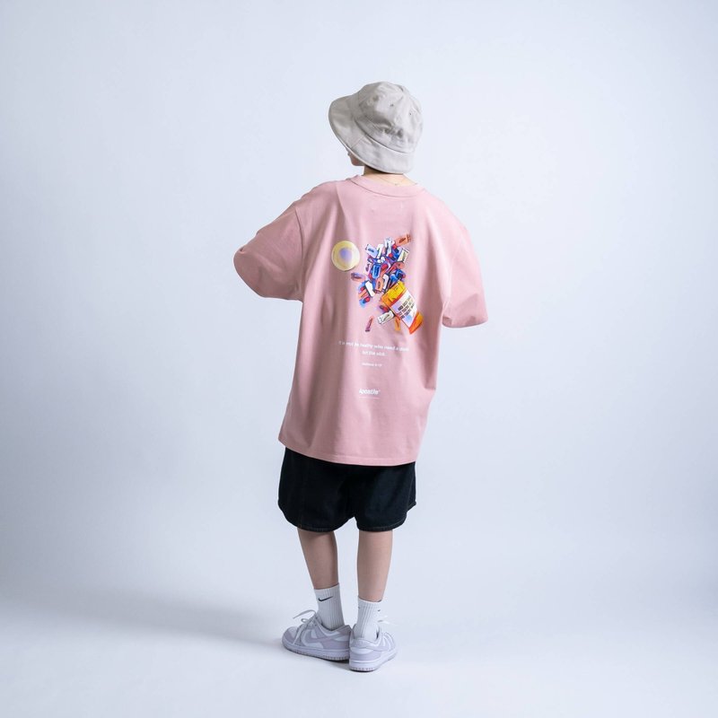 使徒設計 Apostle-OD PILLS Graphic Tee oversize寬鬆 短T - 男装 T 恤 - 棉．麻 