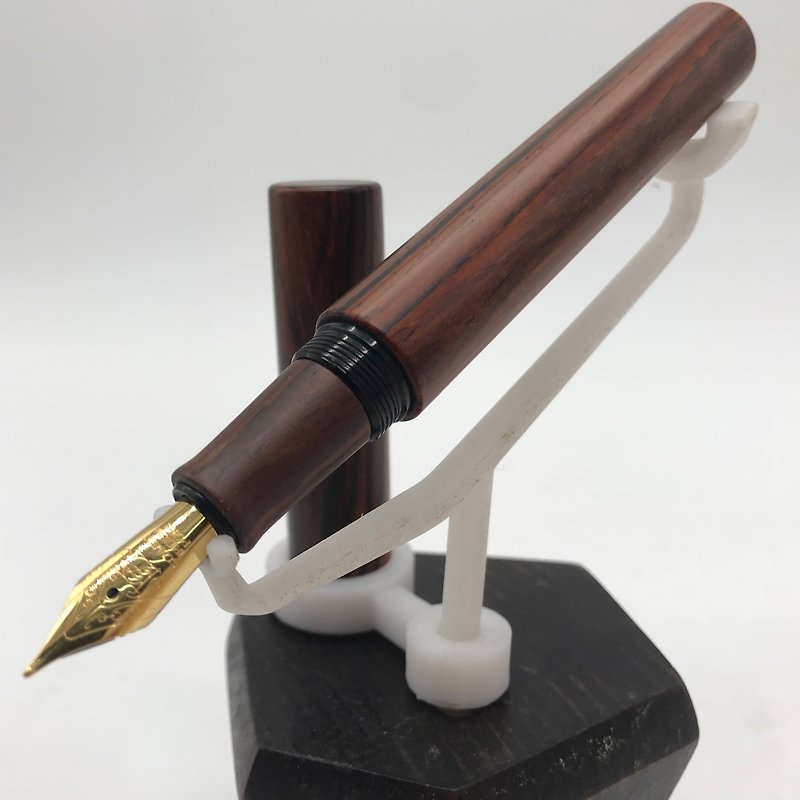 MicForest/Limited Merchandise-Log Pen-Dalbergia Micro Concave - Fountain Pens - Wood Brown