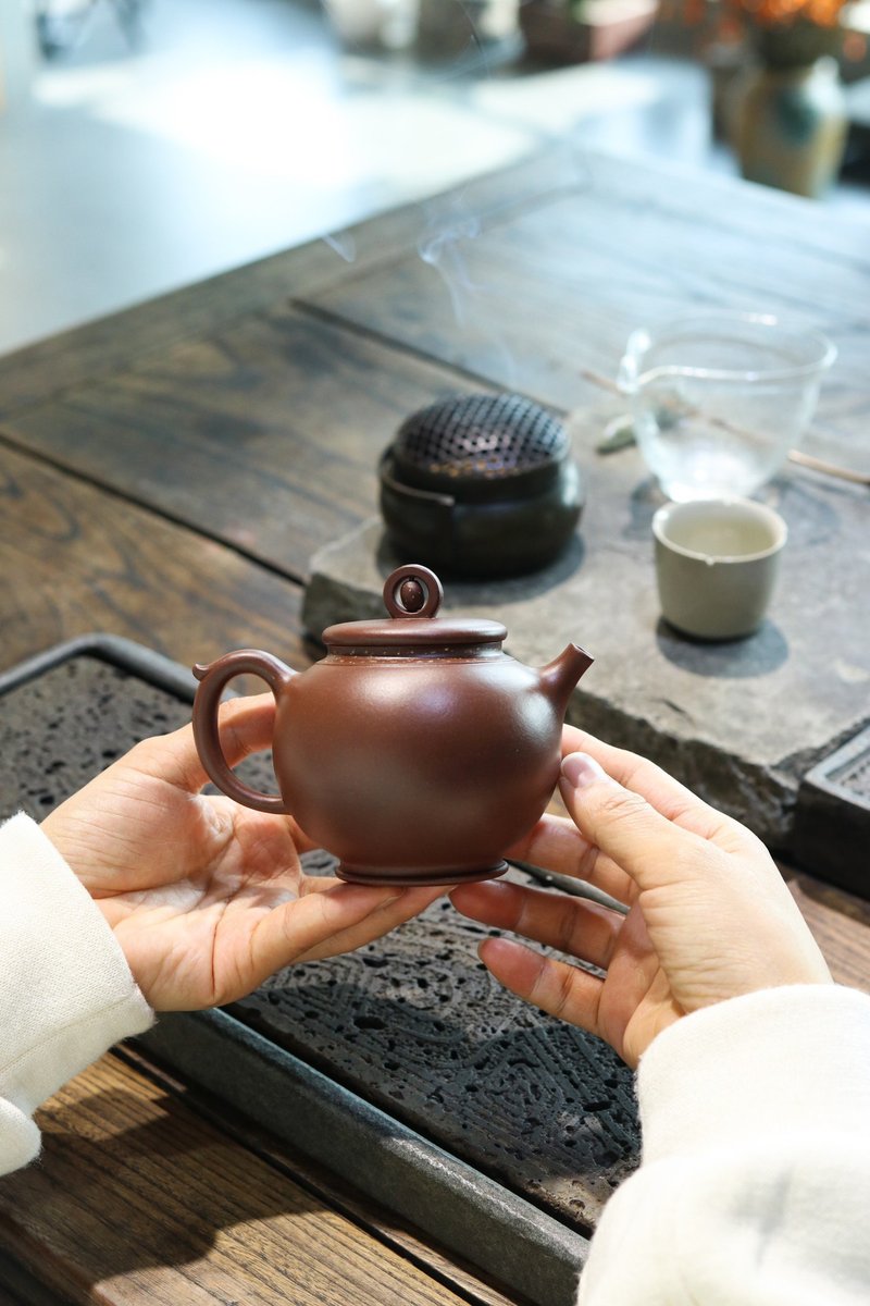 Shilai Run National Works Bottom Slot Clear 230ml Pan Yunyan's Works Pan Yunyanguo - Teapots & Teacups - Pottery Gray