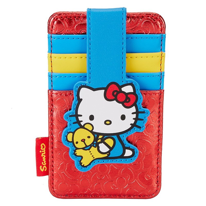 LOUNGEFLY-Hello Kitty 50th Anniversary Card Holder - Passport Holders & Cases - Faux Leather Red