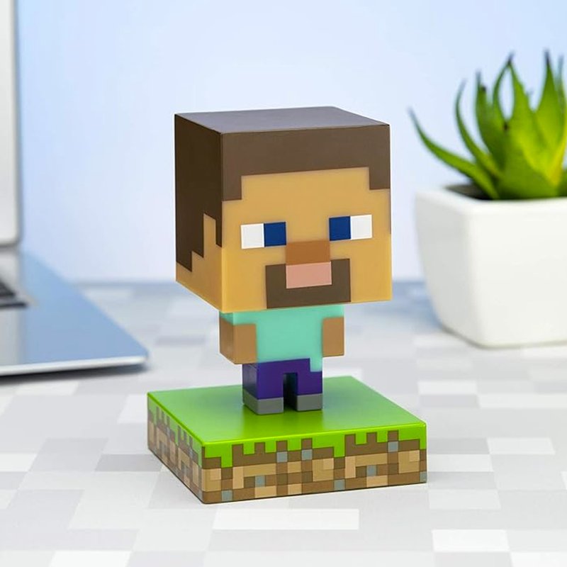 官方授權Minecraft當個創世神史提夫Figure小夜燈 - 燈具/燈飾 - 塑膠 多色