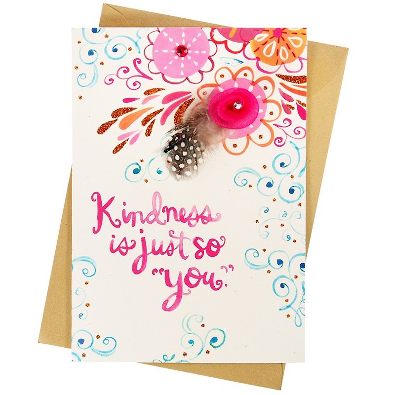 You represent a compassionate heart [Hallmark-Creative hand-made cards with unlimited thanks] - Cards & Postcards - Paper Pink