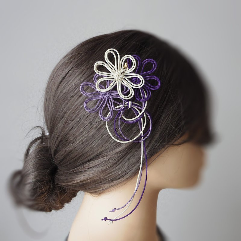 The hairpin, the thoughts dancing - Hair Accessories - Polyester Purple