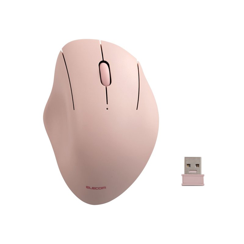 ELECOM Shellpha 靜音雙模 3 鍵滑鼠-粉 S - 電腦配件 - 其他材質 粉紅色