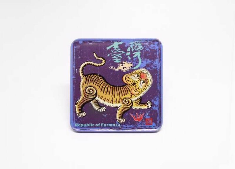 Taiwan Democracy (Japan) 【Taiwan Impression Square Coaster】 - Coasters - Other Metals Blue