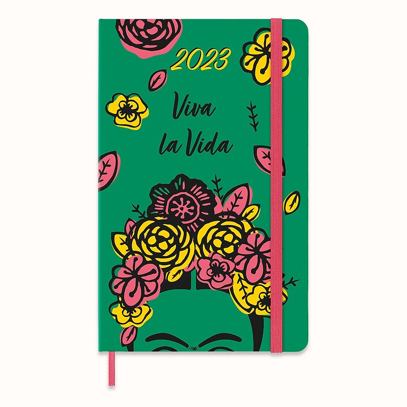 MOLESKINE 2023 FRIDA KAHLO Limited Diary 12M L Type Green - Notebooks & Journals - Paper Green