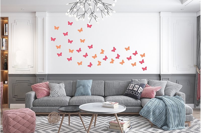 QuickFilm Wall Decoration Stickers (Butterfly)