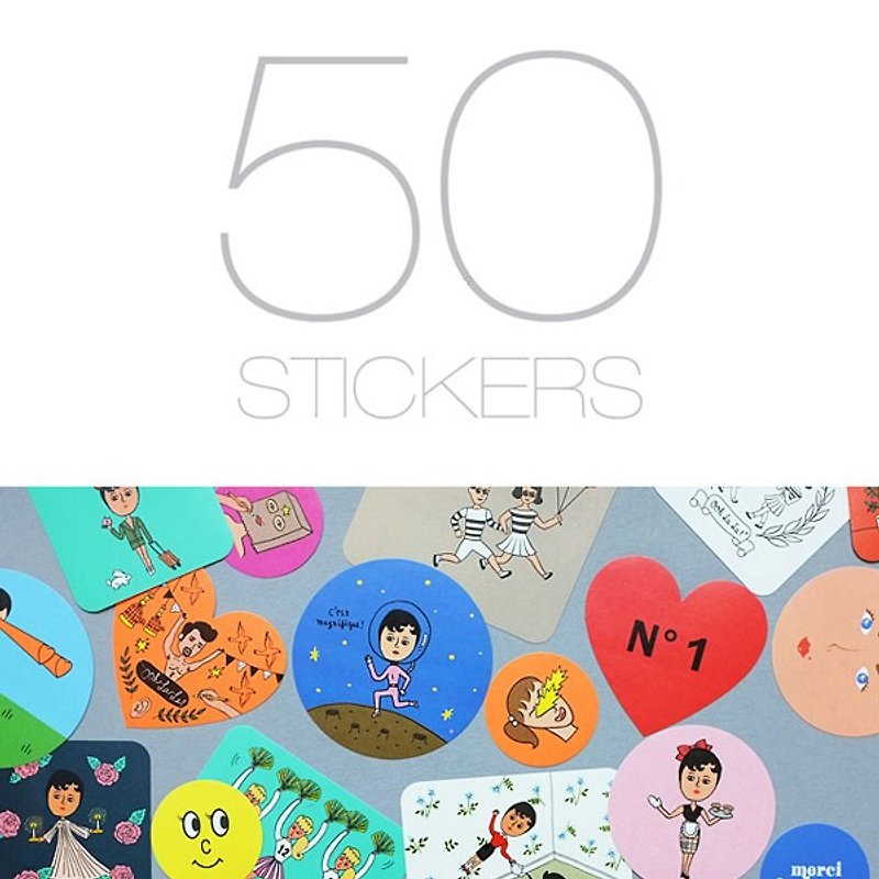 Olara sticker - Stickers - Paper Multicolor