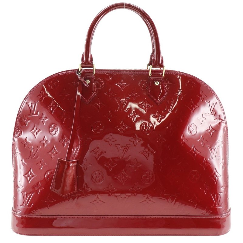 【日本直送】ルイ・ヴィトン LOUIS VUITTON アルマGM ハンドバッグ M93596 モノグラムヴェルニ ポムダムール 赤 レディース【中古】 - 手提包/手提袋 - 真皮 紅色