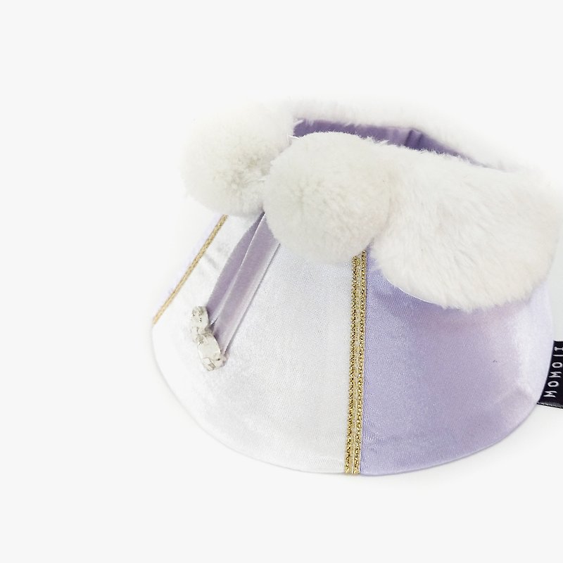 【Momoji】Pet Bib Collar - Noel (02-Lavender Purple) - Clothing & Accessories - Cotton & Hemp Purple