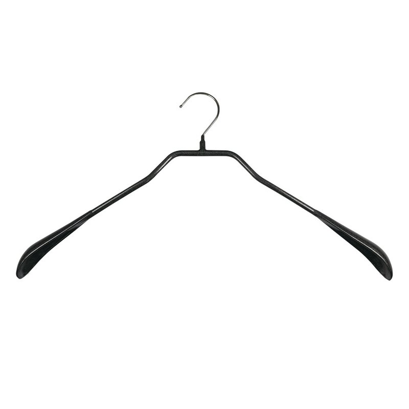 [Germany MAWA] Fashionable non-slip anti-slip coat hanger 46cm (black/10 pieces) - ตะขอที่แขวน - โลหะ สีดำ