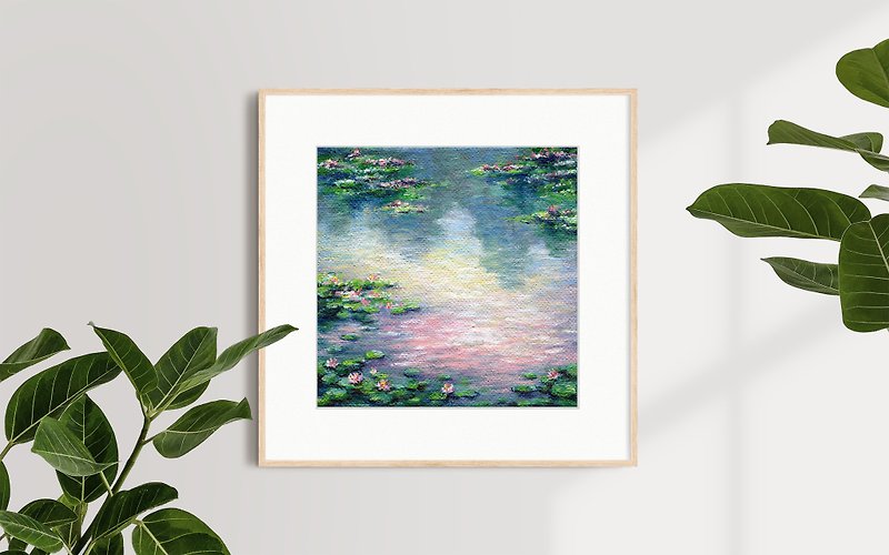 【Water Lilies】Limited Edition Art Print. Impressionist Landscape Painting Decor. - Posters - Paper 